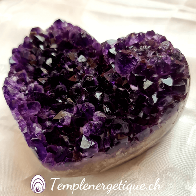 coeur en amethyste